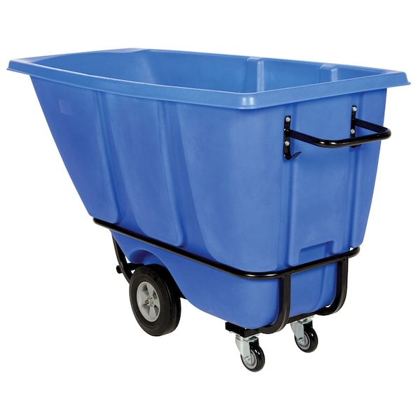 Vestil Heavy Duty Tilt Truck 1/2 Cubic Yard 1400 lb Blue TDT-50-HD-BLUE - main